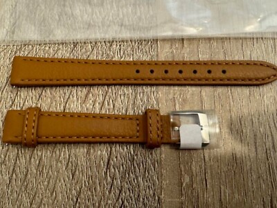 #ad NEW Grand Seiko 13mm Genuine Leather Belt Calf Brown Blue back side from Japan $98.98
