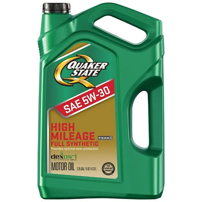 #ad Quaker State Full Synthetic Dexos High Mileage 5W 30 Motor Oil 5 Quart $18.10