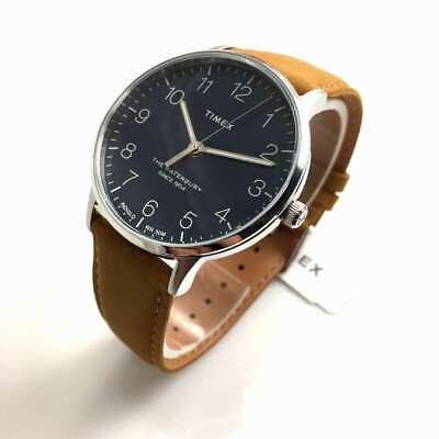 #ad Men#x27;s Timex Waterbury Classic Tan Leather Strap Watch TW2U97200 $107.10