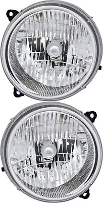 #ad For 2003 2004 Jeep Liberty Headlight Halogen Set Driver and Passenger Side $72.34