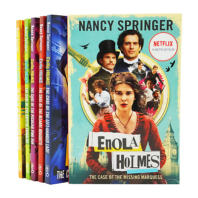#ad Enola Holmes 6 Books Collection Set By Nancy Springer Ages 9 Paperback $44.11