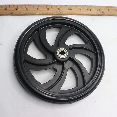 #ad Wheel Rubber Black 7 1 2quot; X 1 1 8quot; with 5 16quot; Bore $4.77