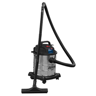 #ad Sealey Vacuum Cleaner Wet amp; Dry 20L 1200W 230V Stainless Drum Garage Workshop... GBP 98.34