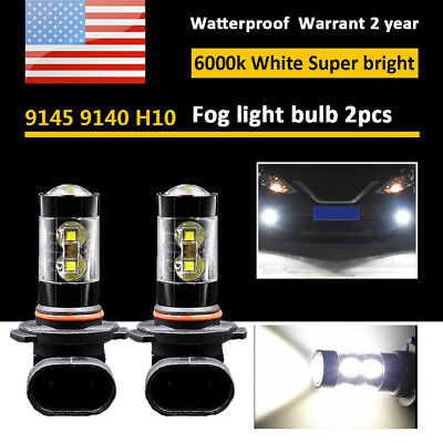 #ad 9140 9145 CREE LED Fog light Bulbs Kit White For Ford F 150 2007 2008 2009 2010 $13.88