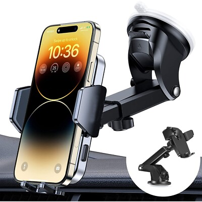 #ad Car Phone Holder Dashboard Windshield Phone Mount Universal for iPhone Samsung $8.99