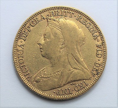 #ad 1896 GREAT BRITAIN QUEEN VICTORIA GOLD SOVEREIGN 7.98 GRAMS $800.00