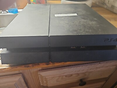 #ad Sony PlayStation 4 500GB Gaming Console Black Parts Repair CUH 1215A Untested. $64.99