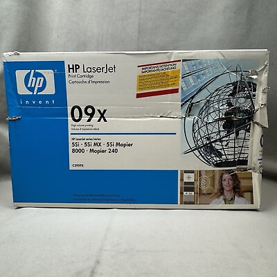 #ad Hewlett Packard Genuine C3909X LaserJet Hi Capacity 09X Black Toner SEALED BAG $8.99
