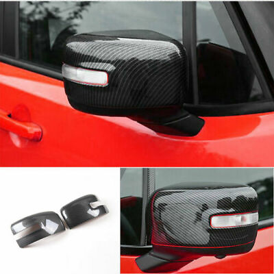 #ad For 2015 2022 Jeep Renegade ABS Carbon Fiber Rear View Side Mirror Cover Trim $28.99