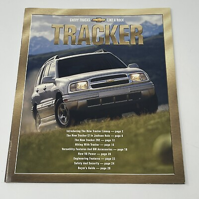 #ad 2001 Chevrolet Tracker Dealer Showroom Sales Brochure Informational Photos $5.95