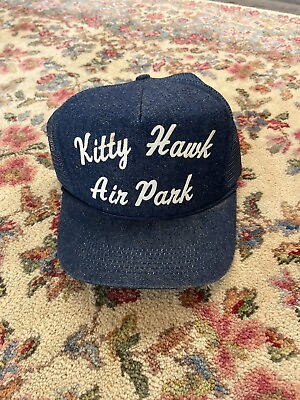 #ad Vintage 1960s Kitty Hawk Air Park Denim Snapback Hat Miltary Excellent $19.99