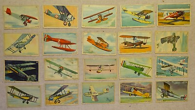 #ad C110 Tuckett#x27;s Aviation Series 20 Cards all Type 1 dated May 1929 $157.50