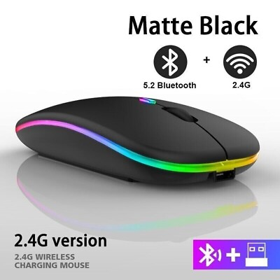 #ad Premium Wireless Bluetooth Mouse For All MacBook Air Pro iPad iMac Tablet PC RBG $9.99