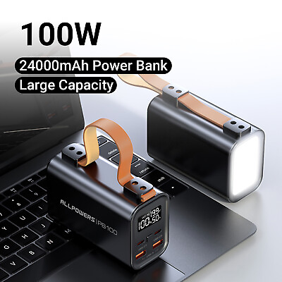 #ad 24000mAh Portable Power Bank with 4 Outputs USB Portable Charger For Cell Phone $54.04