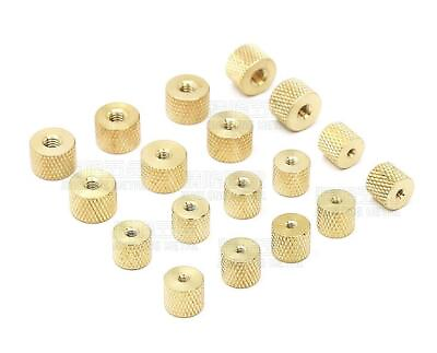 #ad Brass M2 M4 Cylindrical Adjust Knurled Thumb Nut for Water Cooling PC Case Model AU $5.80
