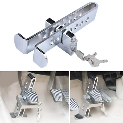 #ad Universal Auto Car Brake Clutch Pedal Lock Alloy Steel Security Anti Theft Lock $26.90