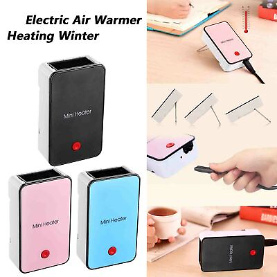 #ad Portable Heating Desk Fan Mini Heater hand Electric Air Warmer Winter Keep Warm $19.23