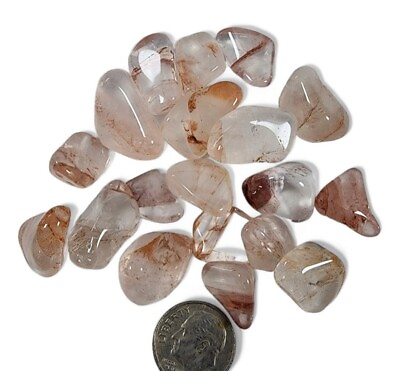 #ad Fire Quartz Crystal with Hematite Polished Stones Brazil 44.6 grams $4.99