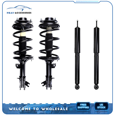 #ad For Hyundai Santa Fe 2001 06 2 Front Complete Struts and 2 Rear Absorber Shocks $227.99