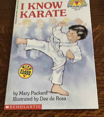 #ad I KNOW KARATE MARY PACKARD BLACK BELT KUNG FU MARTIAL ARTS includes Flashcards $13.95