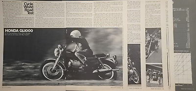 #ad 1975 Honda GL1000 Gold Wing 10p Motorcycle Test Article $7.99