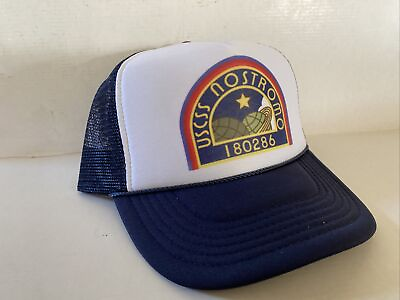 #ad Vintage USCSS Nostromo Hat Alien Movie Trucker Hat Adjustable snapback Navy Cap $16.14