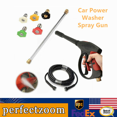 High Pressure Power Washer Spray Gun For Craftsman Hose 5 Nozzle Tip set 3000PSI $37.00