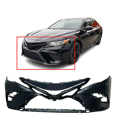 #ad Primed Front Bumper Cover Fascia for Toyota Camry 2018 2019 2020 18 20 $129.83