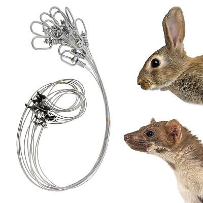 #ad Mink amp; Rabbit Snare Wire Snare Trap 12pk – Rabbit Snare Traps – Small Game Traps $17.68