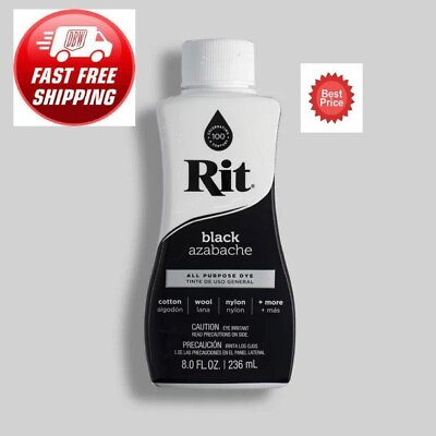 #ad Rit All Purpose Liquid Dye Black 8 fl oz $6.49