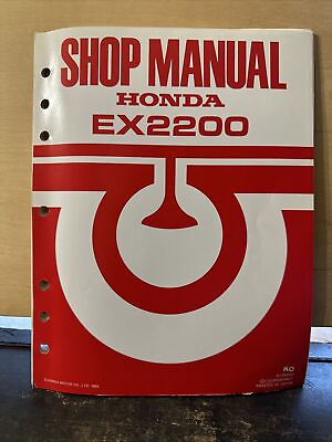 #ad Genuine Honda Repair Manual For Generator Model# EX2200. 1985 $31.88
