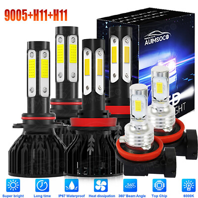 #ad 6x Car LED Lights LED Headlight Fog Light Bulbs For Toyota Camry 2007 2014 $49.99