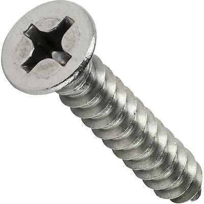 #ad #2 Phillips Flat Head Self Tapping Sheet Metal Screws Stainless Steel All Sizes $139.26