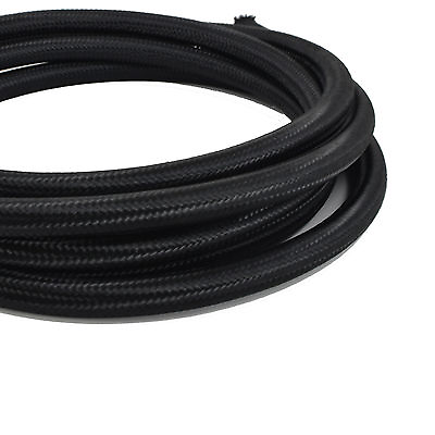 #ad 10 Feet 8AN Black Nylon Steel Braided Hose for Fuel Oil Coolant Air 8 AN $31.15