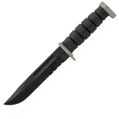#ad Ka Bar Extreme Utility Fixed Knife 7quot; D2 Tool Steel Blade Black Rubber Handle $182.39