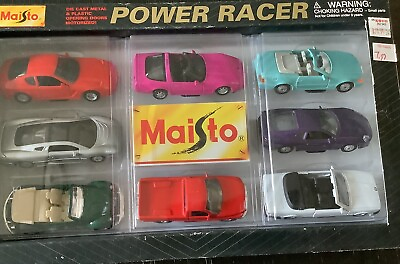 #ad 1997 Maisto Power Racer 8 Die Cast Box Set $24.99