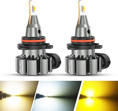 #ad SEALIGHT H10 9140 LED Fog Light Bulb Conversion Kit DRL Lamp 3000K Yellow 6000LM $19.99
