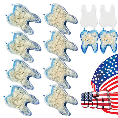 #ad 60pcs Temporary Porcelain Crown Posterioramp;Anterior Teeth Caps Molar Dental Resin $6.99