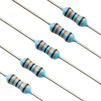 #ad Musiclily Pro 50Pcs Film Precision Resistor 130kΩ 250mW For Guitar Wiring Mods $7.75