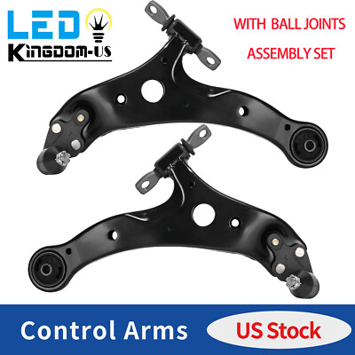 #ad 2x Front Lower Control Arms Ball Joint for 2002 06 Toyota Camry 01 07 Highlander $52.79