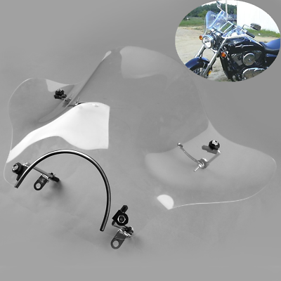 #ad 7 8quot; Clear Windshield Fit For Cruisers Honda Shadow Spirit Aero Rebel Deluxe VLX $49.50