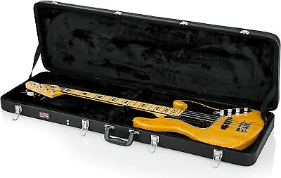 #ad Hard Shell Wood Case for Electric Bass Guitars; Fits Fender Precision Jazz Bass $119.99
