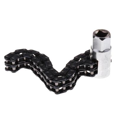 #ad Heavy Duty Oil Wrench Removal Double Chain Sleeve Tool 4 Knots $19.85