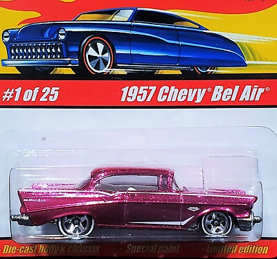 #ad Hot Wheels 57 1957 Chevy Bel Air Chevrolet Classics Car #1 of 25 Series 1 Pink $8.99