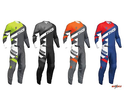 #ad Thor Checker Motocross Gear Combo Sector Dirt Bike Adult Pant Jersey Kit MX 2024 $102.90