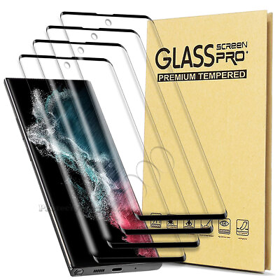 #ad For Samsung Galaxy S22 S21 S20 Plus Ultra Note20 Tempered Glass Screen Protector $15.99