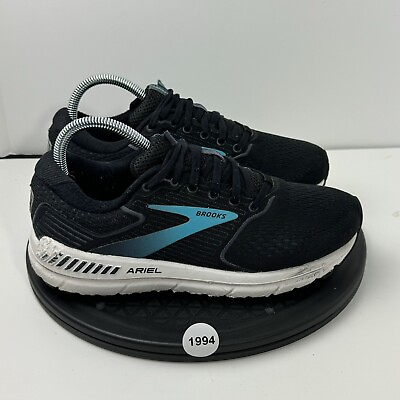 #ad Brooks Ariel 20 Women Size 8 Wide D 1203151D064 Black Running Shoes $45.00