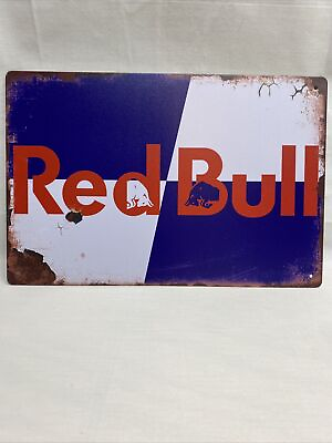 #ad Red Bull Vintage Style Metal Sign Man Cave Garage Shop Bar Extreme $16.99