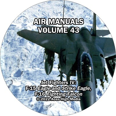 #ad Jet Fighters Flight manuals on CD F 15 Eagle F 16 Falcon $19.99