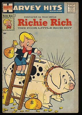 #ad Harvey Hits #3 VG 3.5 1st Full Richie Rich Harvey 1957 $379.00